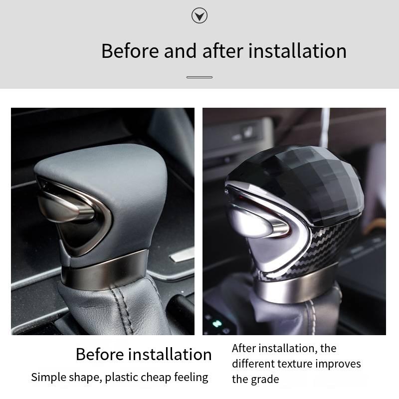 Crystal Gear Shift Knob,LED And No Led For Lexus ES/UX Crystal Gear Head UX260 300h Modified Luminous Gear Lever Crystal S