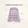 Christmas Sweater 3D Pattern Printed Women's Sweater Pullover Casual Loose Long Sleeve Knitted Crew Neck Top