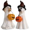 Halloween Figurines Ghost Decor Spooky Resin Statue Cat Dog Gnomes Decorations For Home Outdoor Yard For Indoor Porch Decor