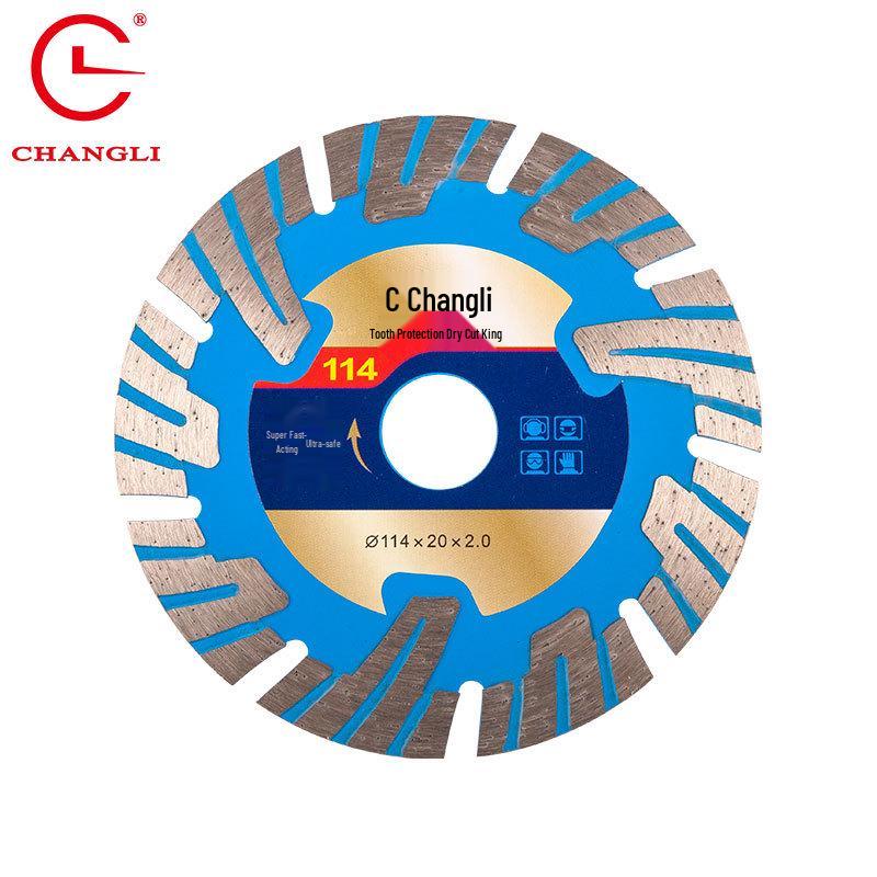 114-Tooth Diamond Saw Blade for Dry Cutting Stone and Marble