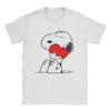 Vintage Snoopys with Heart TShirt for Unisex Crewneck Pure Cotton T Shirts Short Sleeve Tees Summer Clothes