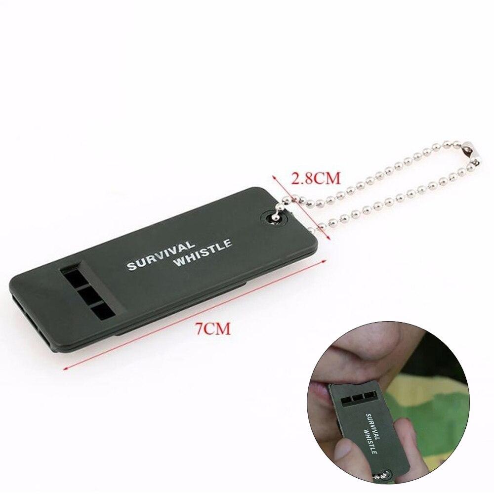3-frequenz Pfeife Hohe Dezibel Überleben Pfeife Schlüsselanhänger Rugby Schiedsrichter Camping
