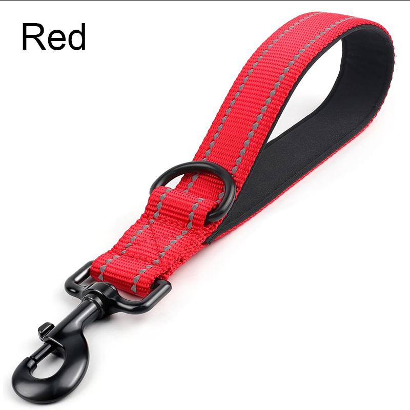 Dog Reflective Short Dogs Nylon for Dog Walking Rope Diving Material Dogs Leashes Zinc Alloy Lock Lockable 360 Degree Rotation