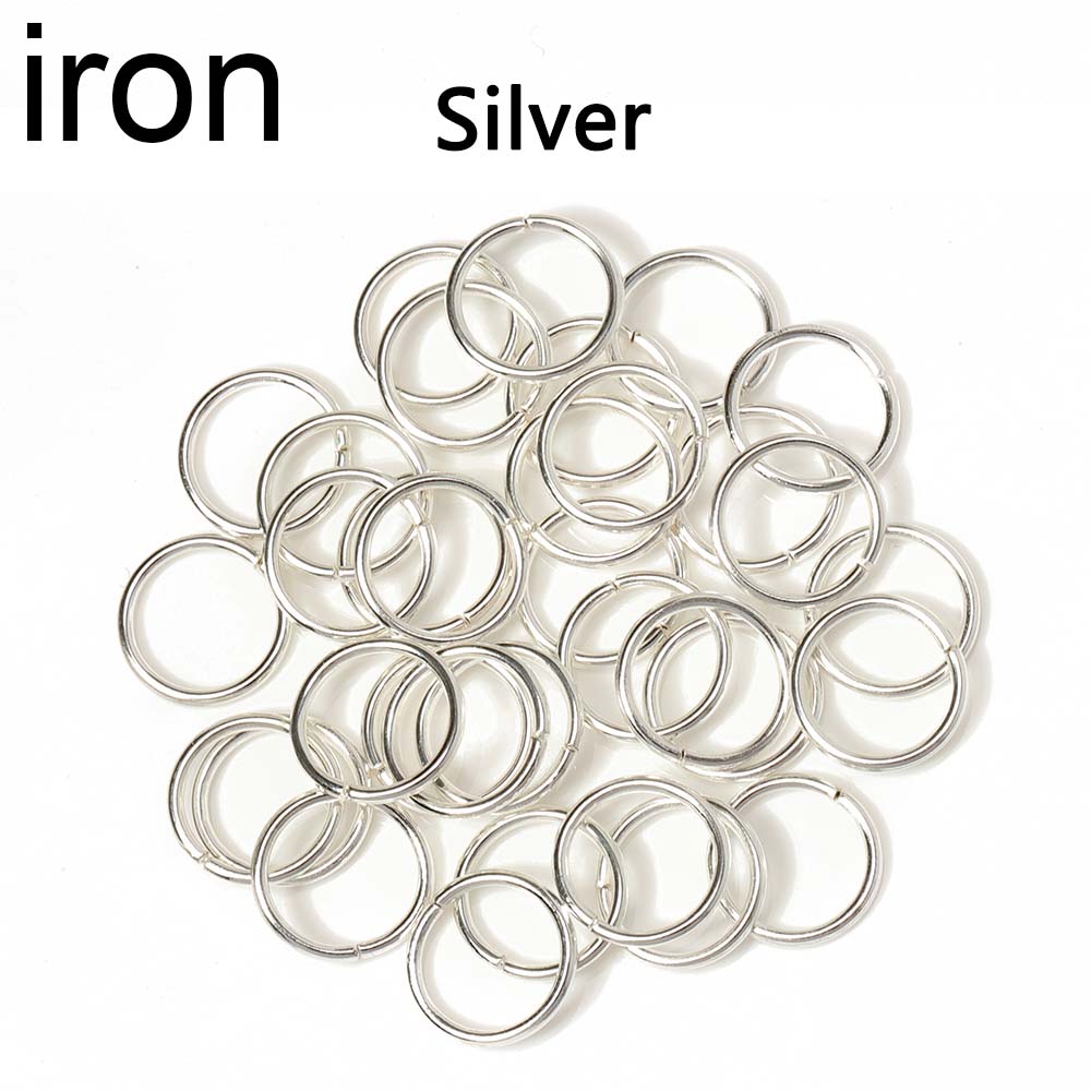 200pcs/lot 3-12mm Iron Jump Rings Split Rings Connectors Stainless steel DIY Jewelry Finding Making Accessories Wholesale Supply