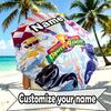 Custom Name Personalized Mighty Morphin Power Rangers Print Umbrella, Auto Open Close, 8‑Rib Sturdy Frame, Commute Camping Hiking Use, Birthday Gift