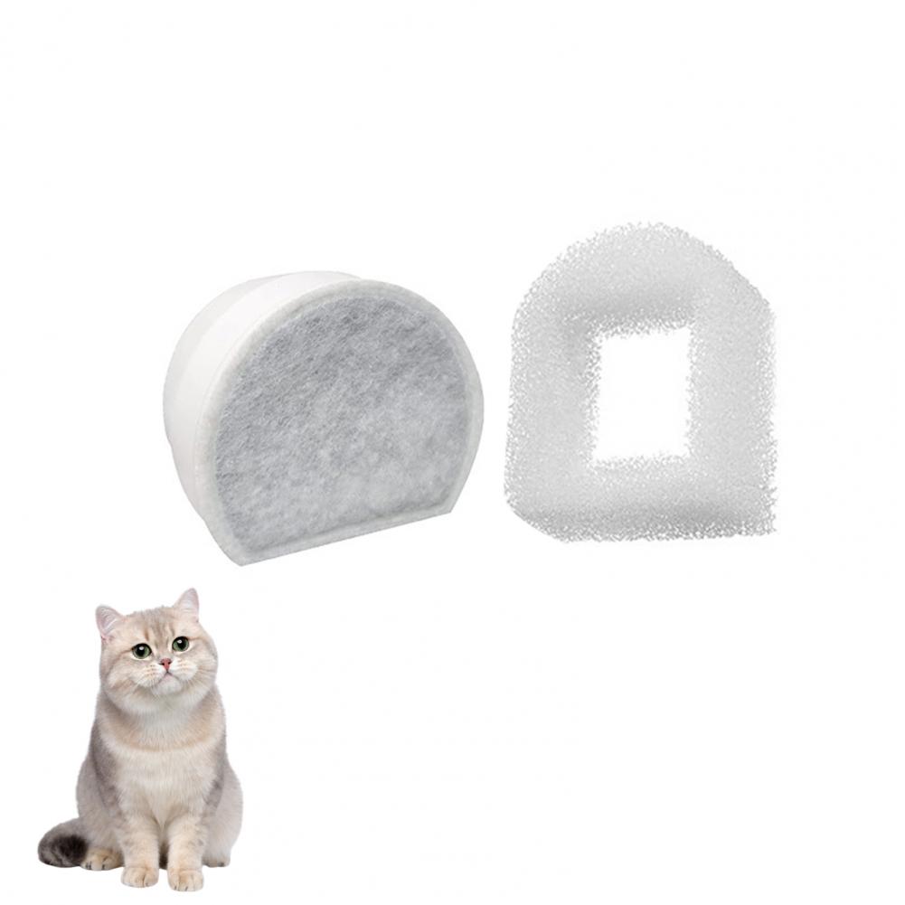 Ceramic Pet Fountain Filter Replacement Pet Water Fountain Replacement Filters Set for Ceramic Stainless Steel Fountains Carbon