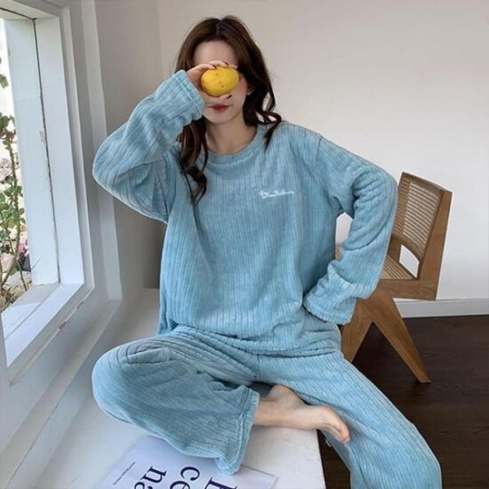 Navava Women Microfiber Long Sleeve Pajama Set Nt3131