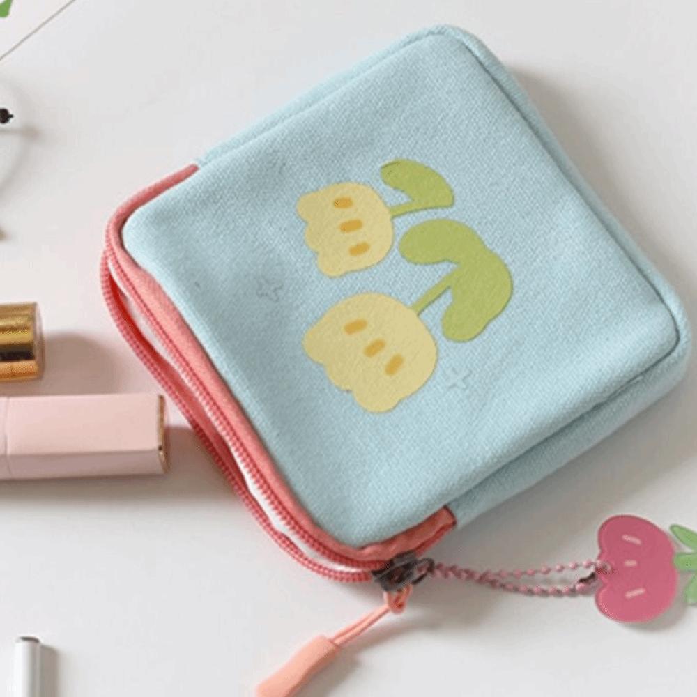 Bag Floral Printing Coin Money Bags Tulip Coin Purse Women Change Storage Bag Lipstick Cosmetic Bag
