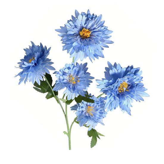 5 Heads Artificial Chrysanthemums Flowers Fake Mums Flower Bouquets with Stem Faux Silk Floral Arrangements for Vase DIY Wedding Centerpiece