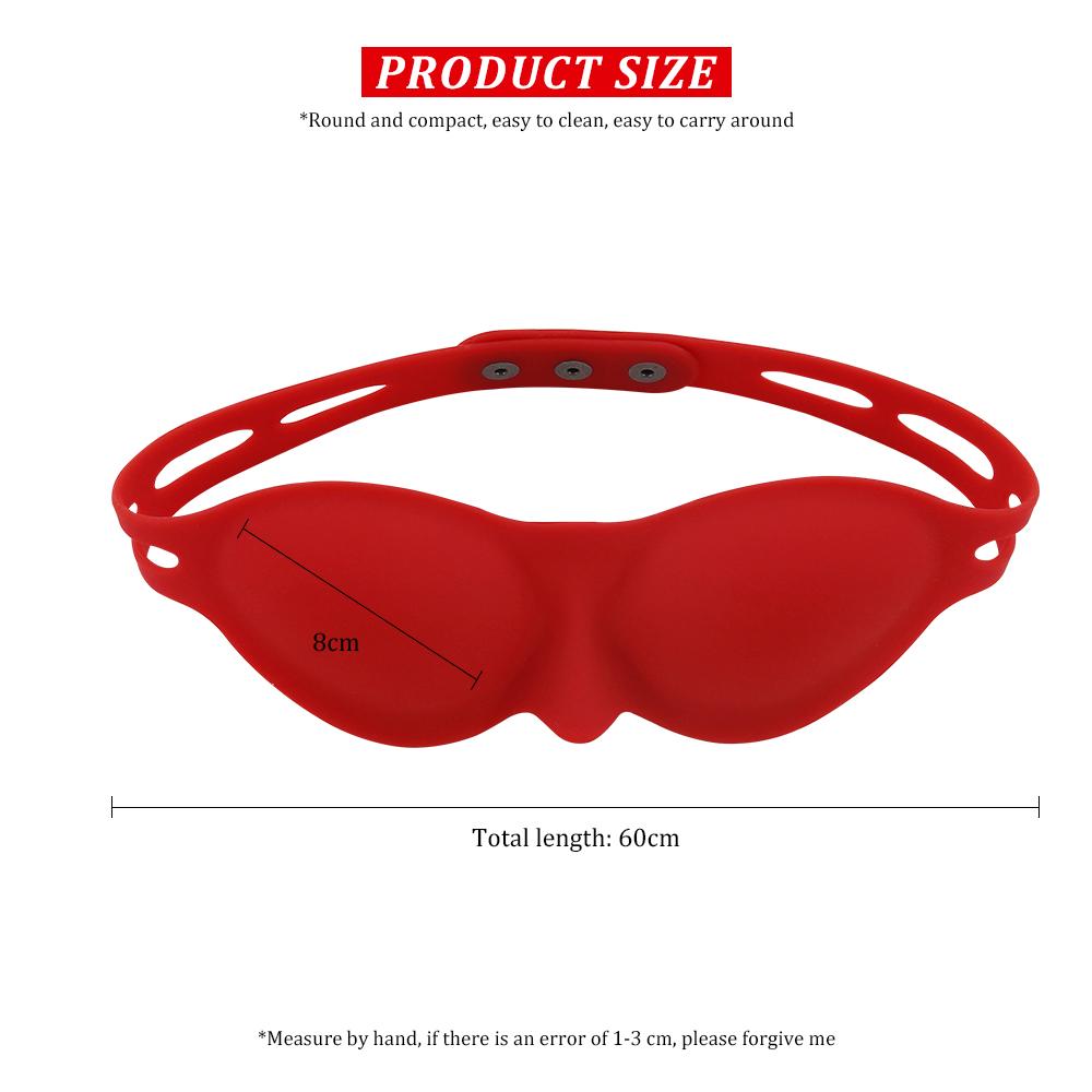 Silikon-Augenbinde, weiche Augenklappe, Maskerade, Rollenspiele, erotische Augenmaske, Flirt-Sklavenfesseln, Sexspielzeug für Paare, BDSM