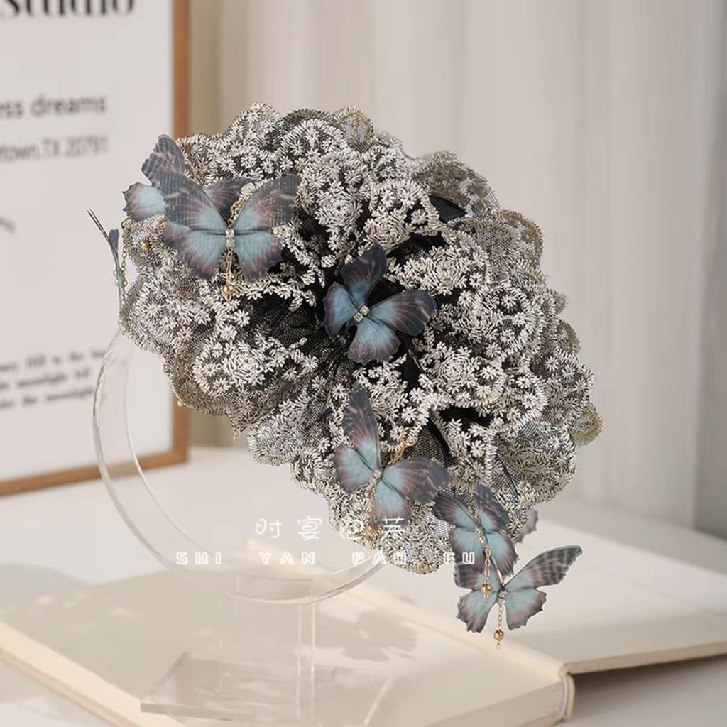 Fashion Big Hair Clip Trend Hairpins Butterfly Yarn Barrette Headband For Women Girl Korea Trend Hair Accessories Jewelry
