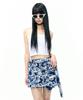 Eipeuleonwei Western Rose Pleated Wrap Skirt