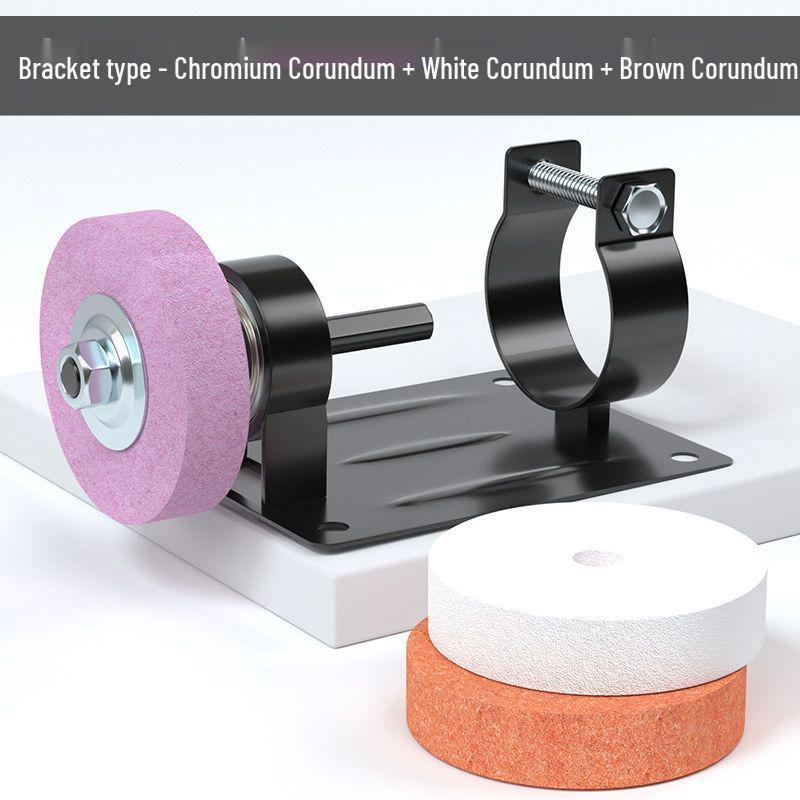 Compact Household Knife Sharpener and Polishing Machine with Sanding Wheel and Hand Drill Conversion Bracket
