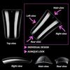 120Pcs Clear Duckbill Nail Tips, Full Cover False Nails for Y2K Manicure Salon