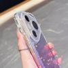 KEYSION Gradient Transparent Glitter Jewelle Phone Case for Huawei Pura 70 80 Pro 70 Ultra Lens Protector Shockproof Back Cover