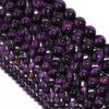 Louleur 1 Strand Natural Stone Beads Multicolor Tiger Eye Loose Spacer Beads for Making Bracelets Jewelry DIY Accessories