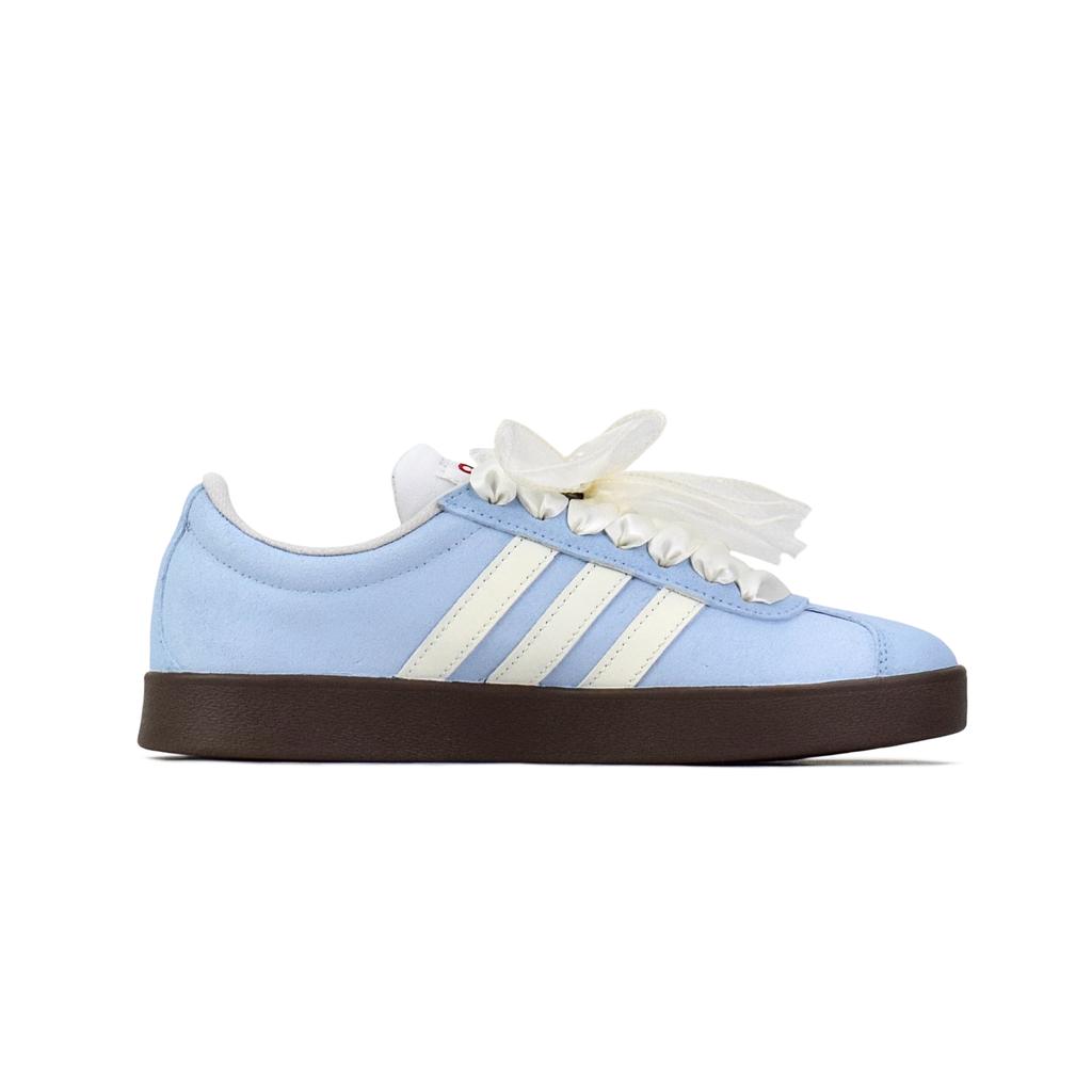 Adidas VL COURT 2.0 Low top Skateboard Shoes Unisex Light Blue HQ1802(Team462-)