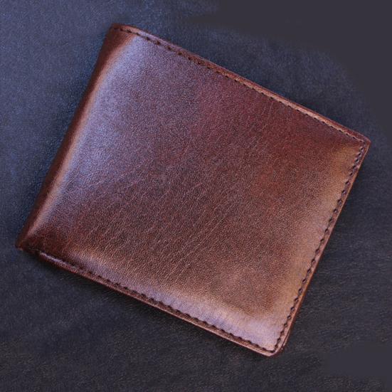 Portofel de afaceri din piele artificială pentru bărbați Suport carduri Buzunar ambreiaj Poșetă subțire Cadou