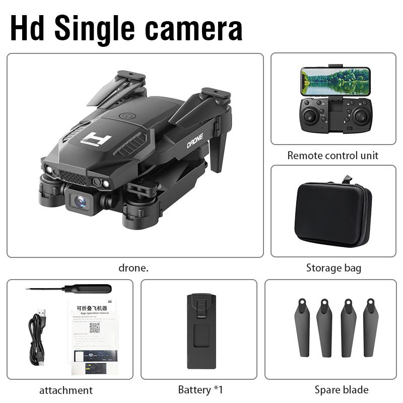 Non-Toxic New H4 Mini Drone 4K Wifi Fpv Wide Angle Hd Dual Camera Height Hold Rc Foldable Quadcopter Helicopter Toys For Kids Adult Gifts