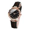 Diamond Watch Women's Belt Digital Disc Quartz Watch High Value Clover Jewelry Watch Set