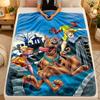 Flannel BlanketScooby Doo Warm Soft Throw Blanket for Indoor Sofa Bed Living Room Use