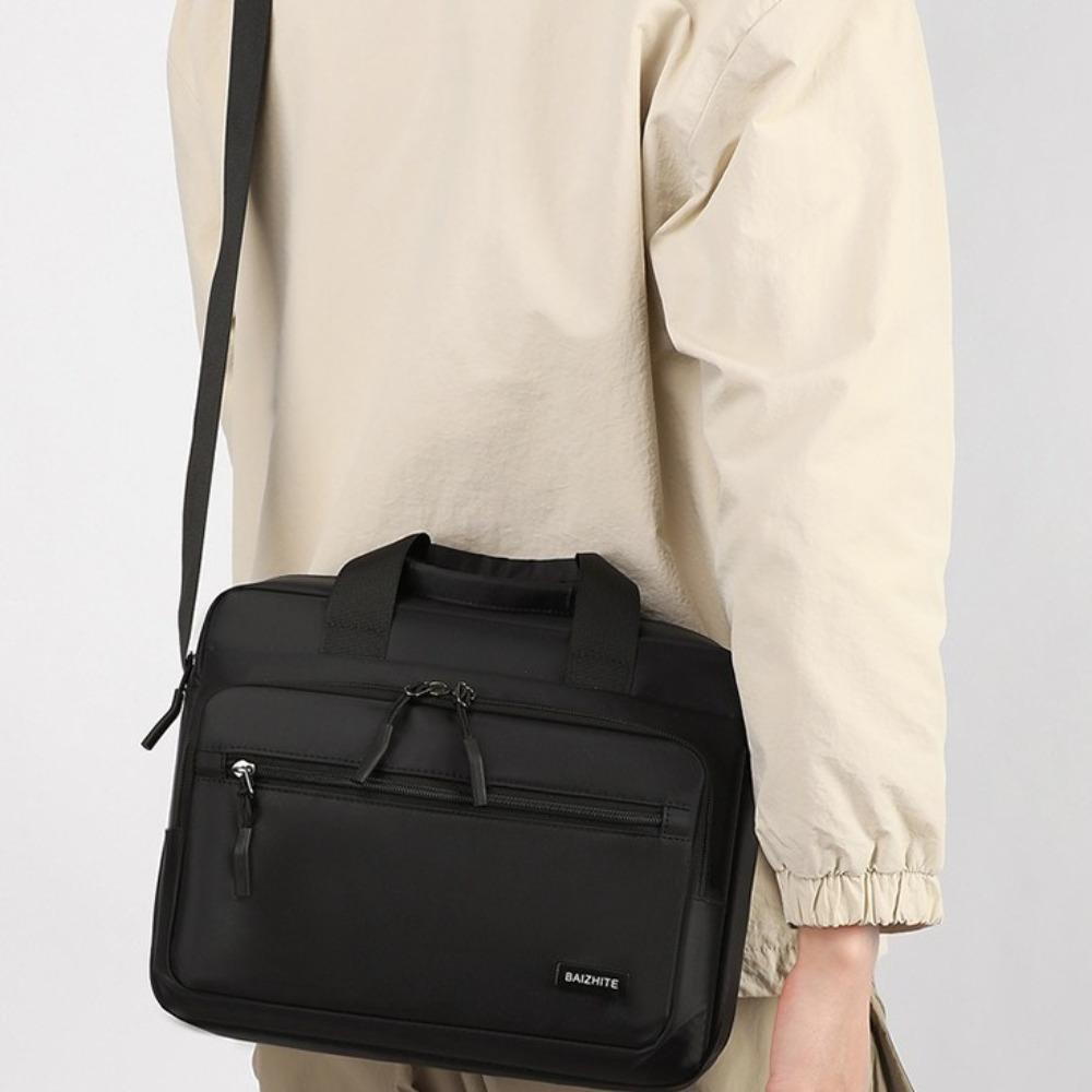 Großvolumige Herren Business-Aktentaschen Oxford-Stoff Umhängetasche Einfache Laptops Handtasche Mann