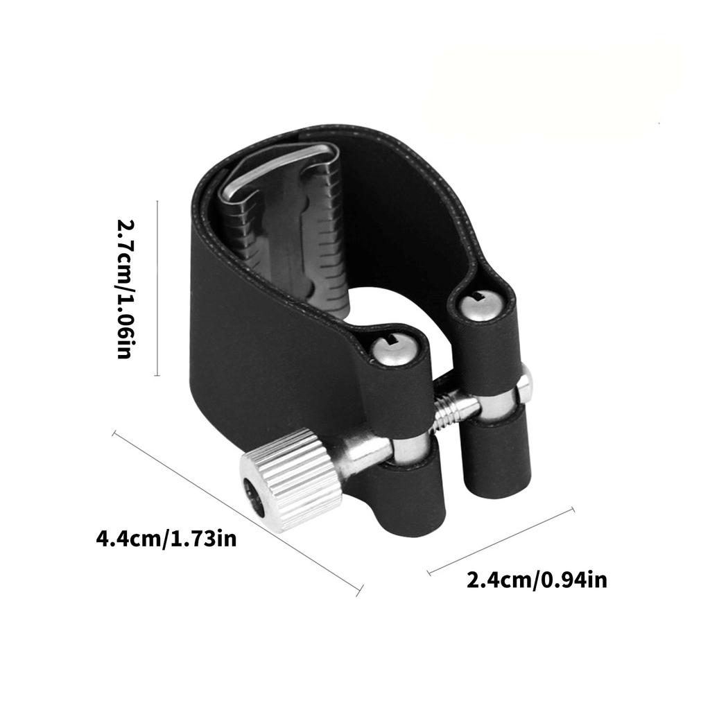 Multi Card Sax Reed Carriers PU Leather Musical Instrument Tool with Leather Clip Suitable for Traveler and Performers