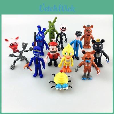 12ks/sada Five Nights At Freddy's Medvídek Panenka Akční Figurky Hračka Sběratelská Pro Fanoušky