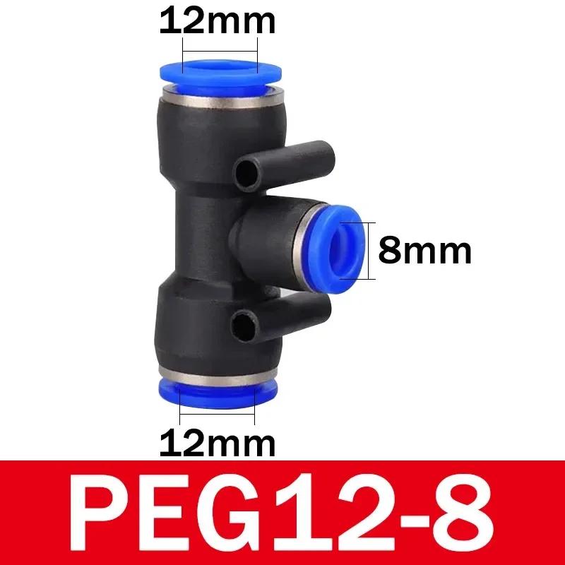 Pneumatic Fittings Quick Connector Air Hose Tube Connectors Plastic PE PEG 4mm 6mm 8mm 10mm 12mm Push Into Pluglug