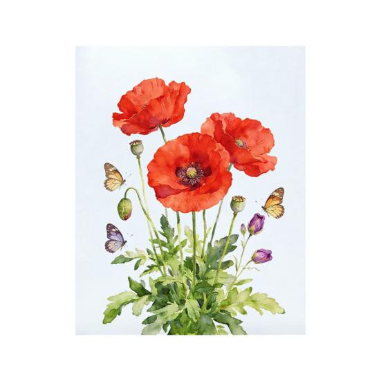 

Flower Window Clings Red Floral Blossom Glass Doors Window Stickers Removable PVC Static Decals for Living Room Office Home Decoration