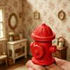 Red Plastic Scale Fire Hydrant Weathered Finish Mini Size Fire Hydrant Model Highly Detailed Scale Model Fire Cock Model