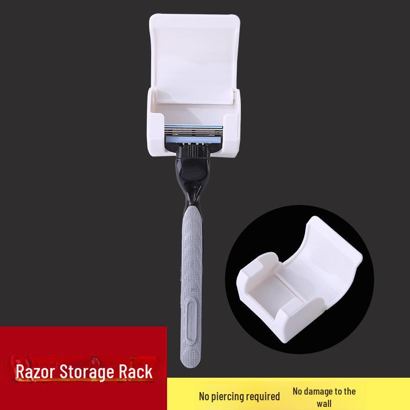 

Razor Organizer: No-Drill Hook for Razor and Power Plug Storage
