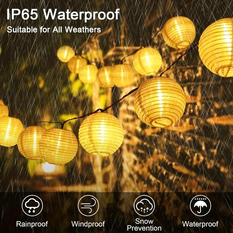 Waterproof Lantern 10/20/30 LEDs Solar String Light 3.5/5/6.5M Outdoor Garland Fairy Lamp for Christmas Garden Wedding Party Festival Deco