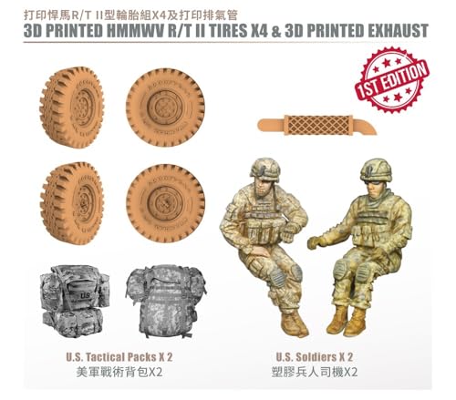 T-Modell 1/72 Maßstab US M1097 AN/TWQ-1 Avenger Luftabwehr-Raketensystem (Inklusive Erstbucher-Bonus) Plastikmodellbausatz TK7317 (Kampffahrzeug)