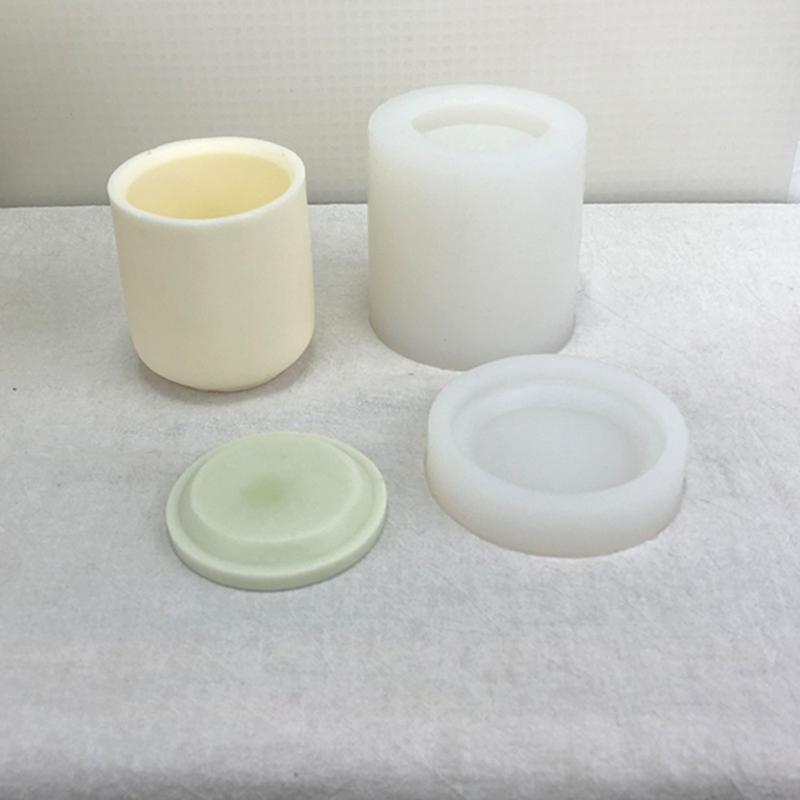 DIY Casting Mold Cylinder Candle Mold Cylinder Silicone Crafts 3D Geometric Mold