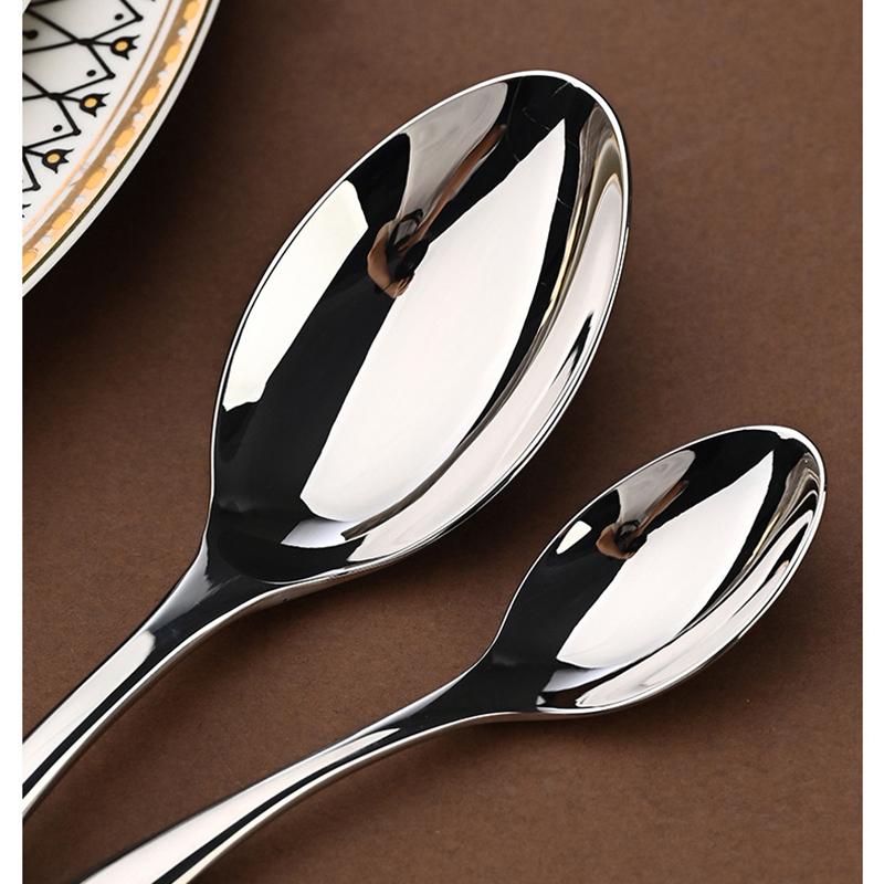 304 stainless steel tableware set steak knife and fork Hotel restaurant kitchen Home commercial high-end dining set