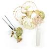 Hair ornament set Furisode ceremony Tsumami work Mizuhiki white 2-piece coming-of-age kk-s-014