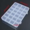 24 Compartments Plastic Box Case Jewelry Bead Storage Container Craft Organizer