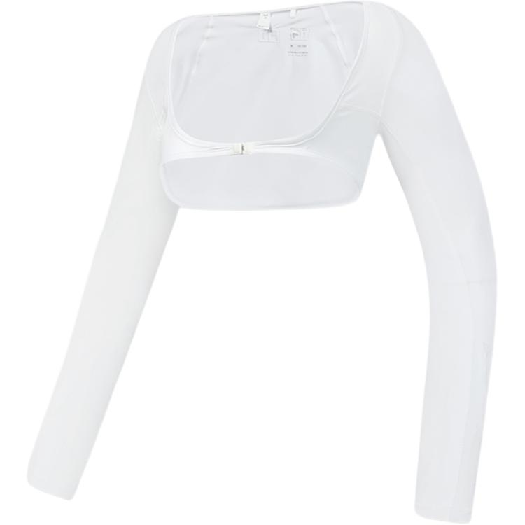 FILA X European Tour Collaboration Golf Series Fashion Soft Comfortable Simple Long Sleeve Cropped Top Women tops A13W435461F-WT