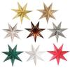 Decorative Paper Star Lanterns Light Cover Lampshade Easy Assembly Enhances Christmas Birthdays Celebration Atmospheres