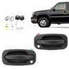 Conjunto de Maçanetas Externas com Cilindros de Chave para Chevy Para Silverado 1999 2007 Inclui Chaves de Substituição Compatível com