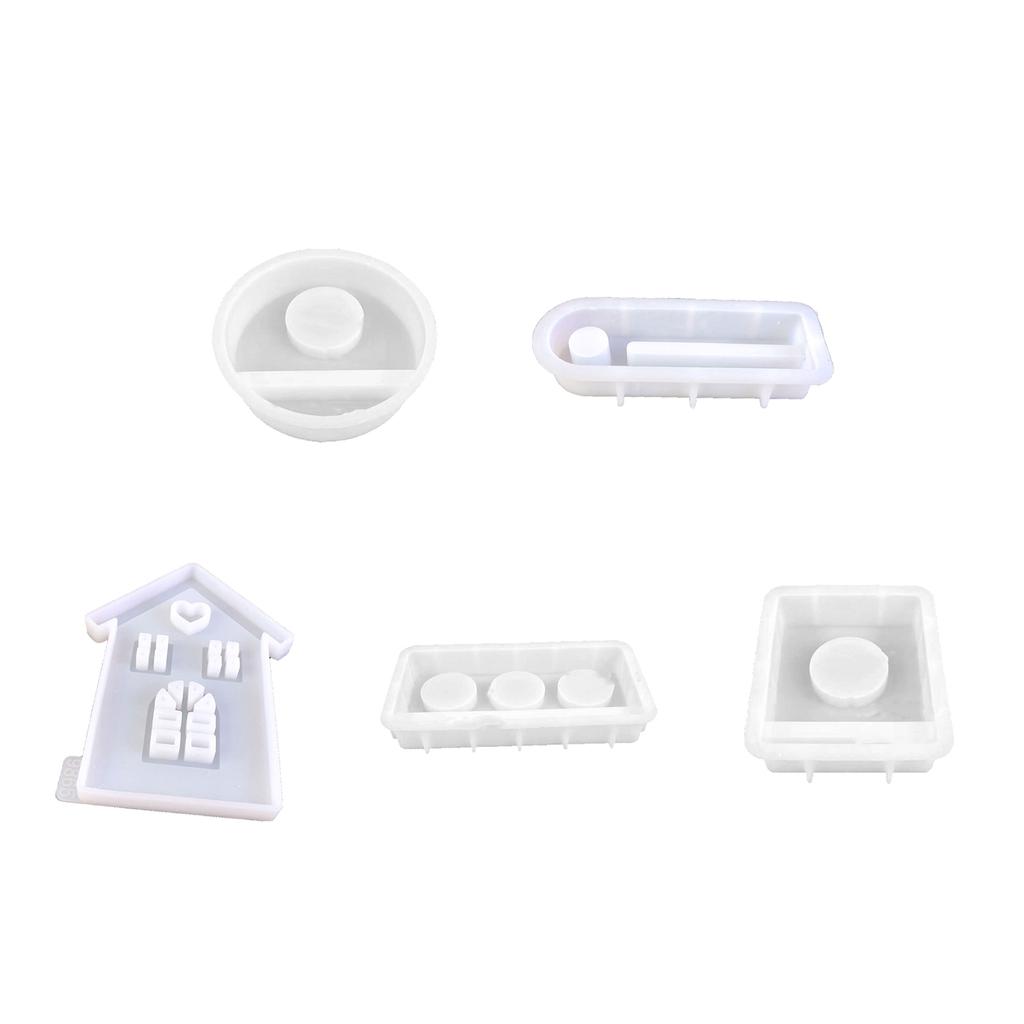 Hausform Kerzenhalter Form Haus Kerzenständer Formen für DIY Kerzenhalter Gips Ornament Weihnachtsgeschenk Heimdeko