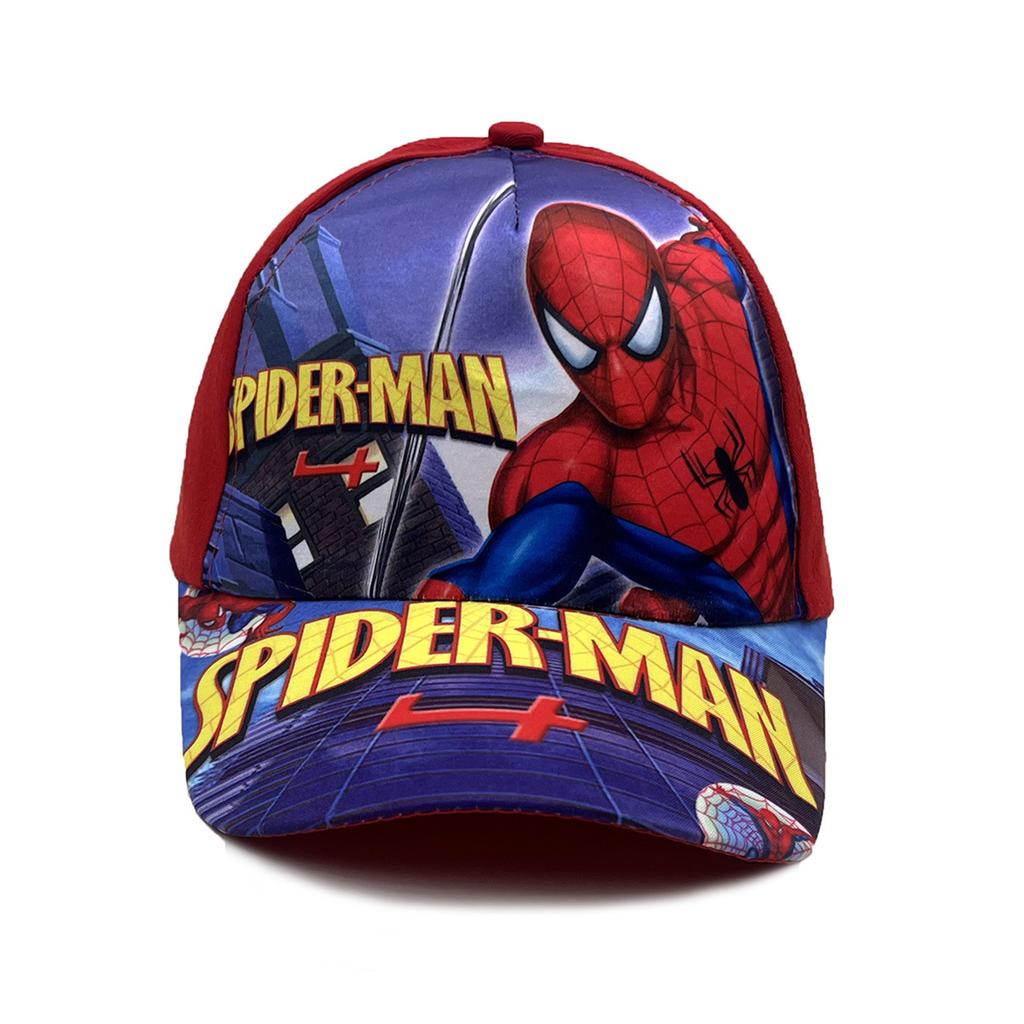 New Spider Cartoon Peripheral Printing Children's Baseball Cap Wide Brim Spring and Summer Cartoon Sun Hat