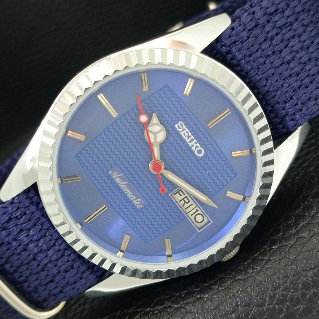 

ВИНТАЖНЫЕ ОТРЕМОНТИРОВАННЫЕ МУЖСКИЕ АВТОМАТИЧЕСКИЕ ЧАСЫ SEIKO 6309A ЯПОНИЯ СИНЕГО ЦВЕТА a443136-1