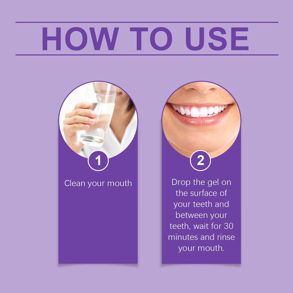 Oralhoe Гель для чистки зубов Мягкая ежедневная чистка Усиливающий пятновыводитель Отбеливающий уход за зубами