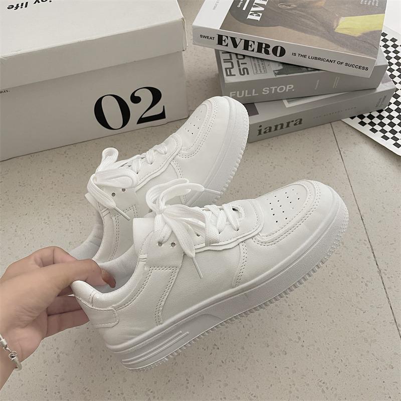 

Маленькие белые туфли женские 2025 весна и осень новые корейская версия студенческие универсальные маффины толстая подошва увеличивающие рост модные интернет-знаменитость c 40 белый