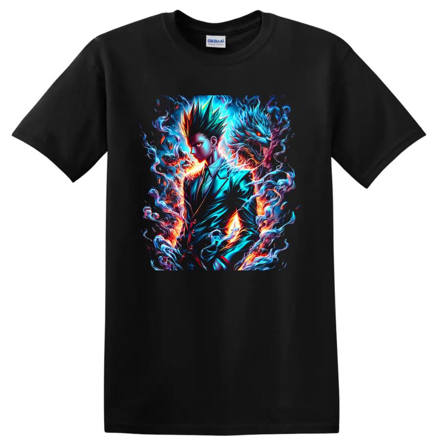 Kaji Takaomi T Shirt Neon Dragon Anime Fantasy Art Graphic Tee Gift Present