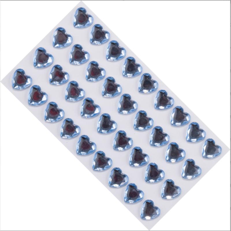 12MM36 Acrylic Love Drill Stick Korean Girl Heart the Same Model Mobile Phone Case Ledger Sticker