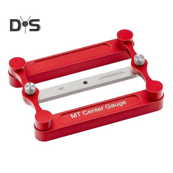 Aluminum Alloy Center Gauge Woodworking Marking Tool Set Durable Scribe Line Locator with Interchangeable Marking Bars