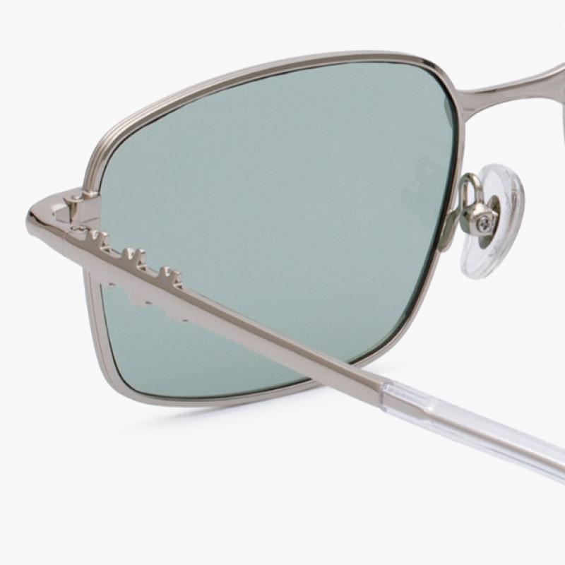 RECLOW Stainless Amon Sunglasses Silver Green